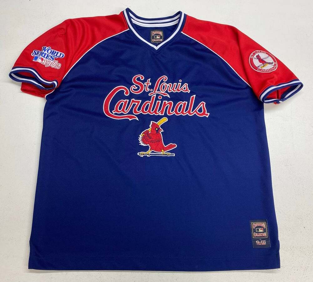 VTG Y2K Cooperstown x G-III MLB St. Louis Cardinals stitched baseball jersey XXL